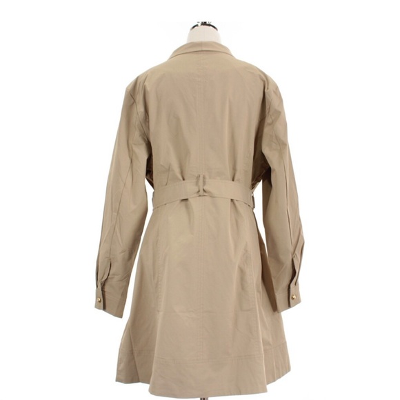 Milano Elegant Tan Trench Coat - Picture 4 of 8